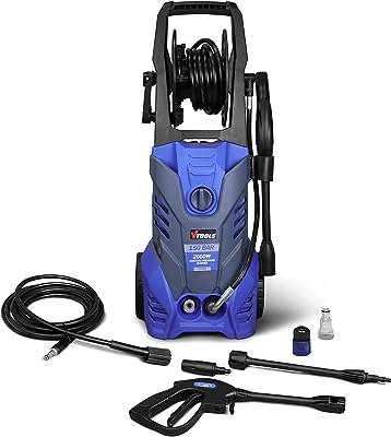 V tools nettoyeur haute pression électrique 150 bars avec roulettes tuyau 5 m et distributeur. DIAYTAR COTE D'IVOIRE  vous ouvre les portes d'un univers de bonnes affaires. Découvrez notre large gamme de produits discount, allant des indispensables de la maison aux dernières tendances mode, en passant par les gadgets innovants. Profitez d'offres exceptionnelles et de prix imbattables pour des achats malins et éclairés.