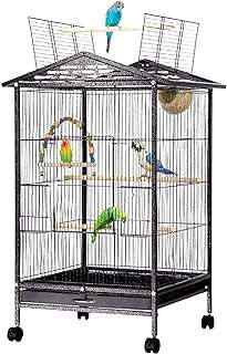 Cage à oiseaux autoportante dessus ouvert avec support rotatif grande cage en métal pour maison. À la recherche de bonnes affaires ? DIAYTAR COTE D'IVOIRE  vous offre une large gamme de produits discount pour la maison, l'électroménager, l'informatique, la mode et les gadgets. Profitez de prix imbattables sans sacrifier la qualité !