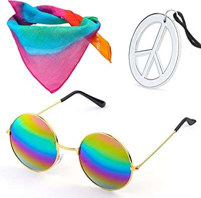 Ensemble de costumes hippie collier avec signe de paix jl circle des années. DIAYTAR COTE D'IVOIRE  vous propose une expérience de shopping en ligne à petit budget sans compromettre la qualité. Découvrez notre sélection diversifiée de produits discount, allant de l'informatique aux gadgets branchés, en passant par les articles pour la maison et bien plus encore. Faites des économies intelligentes et restez dans la tendance avec DIAYTAR COTE D'IVOIRE .