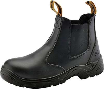 Bottes de travail chelsea à bout en acier pour hommes chaussures de sécurité légères et imperméables. DIAYTAR COTE D'IVOIRE  révolutionne le shopping en ligne avec sa vaste sélection de produits discount. Trouvez tout ce dont vous avez besoin pour votre maison, des équipements électroménagers aux gadgets high-tech, en passant par les dernières tendances de la mode. Avec DIAYTAR COTE D'IVOIRE, vous pourrez faire des économies tout en profitant de produits de qualité. N'attendez plus et découvrez les avantages de notre boutique en ligne généraliste.