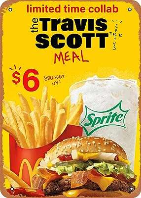 Travis scott the meal plaque poster en métal 8" x. DIAYTAR COTE D'IVOIRE  : votre boutique en ligne discount préférée ! Faites des économies sur des articles essentiels pour votre vie quotidienne, de l'électroménager à l'informatique en passant par la mode et les gadgets. Ne cherchez plus, les meilleurs prix sont chez nous !
