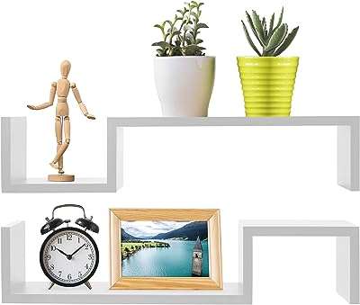 Étagères murales suspendues greenco finition blanche paquet de 2. Faites une affaire incroyable chez DIAYTAR COTE D'IVOIRE, votre destination en ligne pour des achats discount qui ne vident pas votre portefeuille ! Parcourez notre sélection complète de produits, des articles pour la maison aux gadgets dernier cri. Économisez sur les appareils informatiques de haute technologie et vos marques de mode préférées, tout en profitant d'une livraison rapide et d'un service client exceptionnel. Redéfinissez votre façon de magasiner avec nous et réalisez des économies substantielles dès maintenant !