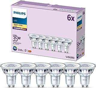 Ampoules led classiques philips 6 pièces [blanc chaud 2700k gu10]. DIAYTAR COTE D'IVOIRE  vous propose une expérience de shopping inoubliable : explorez notre boutique en ligne pour trouver des réductions incroyables sur des produits pour la maison, l'électroménager, l'informatique et la mode. Ne sacrifiez pas la qualité pour des économies, grâce à DIAYTAR COTE D'IVOIRE !