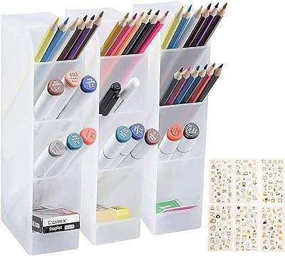 Lingher lot de 3 organiseurs de bureau porte stylos avec 8 compartiments organisateur de stylos pour la maison. En quête de produits à petits prix ? DIAYTAR COTE D'IVOIRE  est là pour vous satisfaire ! Explorez notre vaste sélection d'articles allant de la maison à l'électroménager en passant par l'informatique et la mode. Naviguez aisément sur notre site et découvrez un éventail de produits discount qui répondront à toutes vos attentes.
