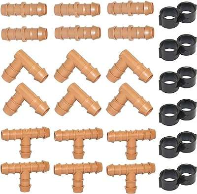 Kit de raccords d'irrigation connecteurs de tubes barbelés goutte à pour tube. DIAYTAR COTE D'IVOIRE  - la destination ultime pour des achats en ligne pratiques et économiques. Découvrez notre large éventail de produits discount, allant des appareils ménagers aux technologies de pointe, en passant par la mode tendance, et profitez de nos offres imbattables pour réaliser des économies substantielles.