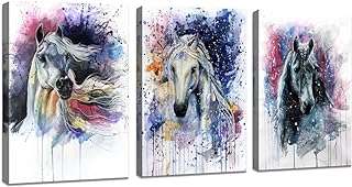(3 panneaux cheval) dzl art d70234 impression sur toile murale. DIAYTAR COTE D'IVOIRE  est votre complice pour des achats malins. Explorez notre boutique en ligne et dénichez des affaires incroyables sur une gamme variée de produits, allant de l'informatique à la maison en passant par la mode. Optez pour des produits de qualité à prix discount, sans compromis.