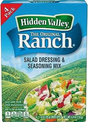 Mélange de vinaigrette et d'assaisonnements ranch original hidden valley sans gluten. Besoin de produits discount en un seul endroit ? DIAYTAR COTE D'IVOIRE  est là pour vous ! Explorez notre boutique généraliste et découvrez une multitude d'articles à prix réduit, couvrant tous vos besoins, de l'électroménager à la mode en passant par l'informatique. Naviguez en toute simplicité et trouvez les meilleures affaires en ligne chez DIAYTAR COTE D'IVOIRE  !