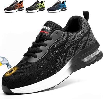 Chaussures de sécurité légères à bout en acier et respirantes pour hommes pour le travail. Découvrez DIAYTAR COTE D'IVOIRE, où vous trouverez une sélection incomparable de produits discount. De la cuisine à la mode en passant par les gadgets high-tech, notre boutique en ligne vous offre la possibilité d'économiser tout en profitant de produits de qualité pour tous les aspects de votre vie.