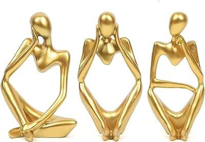 Figurine de penseur doré kilarero décor d'étagère abstrait décorations modernes en résine pour la maison. Trouvez tout ce dont vous avez besoin à prix réduit chez DIAYTAR COTE D'IVOIRE . Notre boutique en ligne propose une large gamme de produits discount, de la décoration pour la maison aux appareils électroménagers, en passant par l'informatique et les dernières tendances de la mode. Explorez notre collection maintenant et profitez pleinement de nos tarifs avantageux !