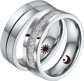Bagues de couple assorties en acier inoxydable alliances de mariage en zircone cubique. DIAYTAR COTE D'IVOIRE, votre destination en ligne pour des achats malins. Parcourez notre vaste sélection de produits discount allant de la maison à l'électronique en passant par la mode et l'informatique. Ne sacrifiez pas la qualité pour le prix lorsque vous pouvez avoir les deux chez nous.