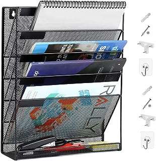 Organiseur de fichiers mural en maille métallique à 5 niveaux porte revues vertical avec poches. DIAYTAR COTE D'IVOIRE  vous propose une expérience d'achats en ligne unique. Découvrez notre sélection de produits discount allant de la maison à l'électroménager, de l'informatique à la mode, sans oublier les gadgets les plus en vogue. Ne dépensez pas plus que nécessaire et trouvez tous vos articles préférés à des prix incroyables !