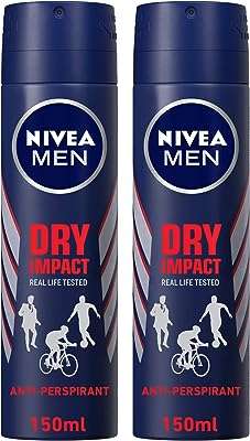 Spray anti transpirant nivea pour hommes impact sec 2 x 150. DIAYTAR COTE D'IVOIRE  : la boutique en ligne incontournable pour des achats discount dans tous les domaines. Parcourez notre sélection variée allant des produits pour la maison à la technologie dernier cri en passant par la mode tendance. Obtenez des produits de qualité à des prix compétitifs, tout en profitant d'une expérience de shopping en ligne optimale avec DIAYTAR COTE D'IVOIRE  !