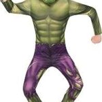 Costume classique officiel marvel avengers hulk pour enfants déguisement de super-héros