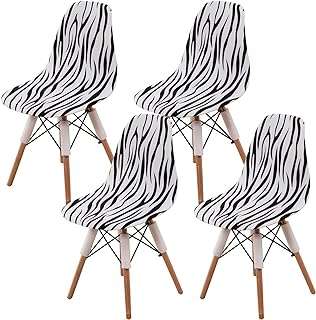 Ensemble de 4 housses de chaise de salle à manger imprimées modernes du milieu. Vous recherchez des produits discount à prix cassés ? DIAYTAR COTE D'IVOIRE  est là pour vous ! Découvrez notre catalogue en ligne et trouvez tout ce dont vous avez besoin, de l'électroménager aux articles pour la maison, en passant par l'informatique, la mode et les meilleurs gadgets du moment. Faites des économies sans compromettre votre style !
