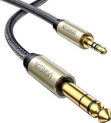 Câble audio stéréo ugreen trs 635 mm 1 4" mâle vers 35 1 8" avec tresse. DIAYTAR COTE D'IVOIRE  vous ouvre les portes d'un univers de bonnes affaires. Découvrez notre large gamme de produits discount, allant des indispensables de la maison aux dernières tendances mode, en passant par les gadgets innovants. Profitez d'offres exceptionnelles et de prix imbattables pour des achats malins et éclairés.