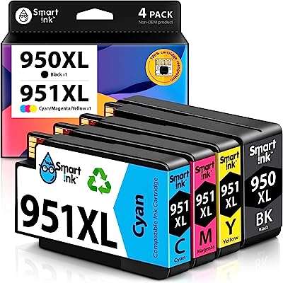 Cartouche d'encre de remplacement smart ink compatible avec hp 950xl 951xl. DIAYTAR COTE D'IVOIRE, votre boutique en ligne discount pour toutes vos nécessités. Faites des économies sur vos achats de meubles de maison, d'équipements électroniques, de gadgets et bien plus encore. Profitez de nos prix attractifs sans jamais compromettre la qualité.