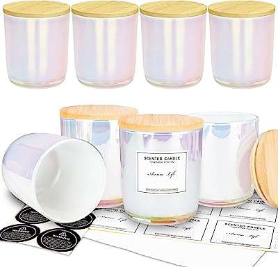 Lot de 8 pots de bougies en verre irisé pour la fabrication. Découvrez DIAYTAR COTE D'IVOIRE, votre nouveau repère en ligne pour des achats malins à prix réduit. Parcourez notre catalogue diversifié de produits discount, allant de l'électroménager à l'informatique, en passant par la mode et les gadgets. Obtenez les meilleures offres sans sacrifier la qualité, le tout dans le confort de votre foyer.