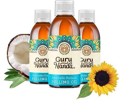 Rince bouche naturel à l'huile de gurunanda mélange ayurvédique d'huiles de noix de coco de sésame tournesol et menthe. DIAYTAR COTE D'IVOIRE  est le paradis des bonnes affaires ! Trouvez tout ce dont vous avez besoin pour votre maison, de l'informatique à l'électroménager, à des prix défiant toute concurrence. Ne manquez pas nos offres incroyables et profitez de la livraison rapide pour recevoir vos achats directement chez vous.