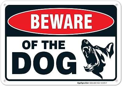 Panneau méfiez vous des chiens en aluminium 040" d'avertissement pour chien 10". DIAYTAR COTE D'IVOIRE  est là pour rendre votre budget heureux et votre shopping facile. Parcourez notre gamme complète de produits discount de qualité supérieure allant de la maison à l'électroménager, de l'informatique à la mode, et trouvez des articles pour chaque aspect de votre vie à des prix imbattables!
