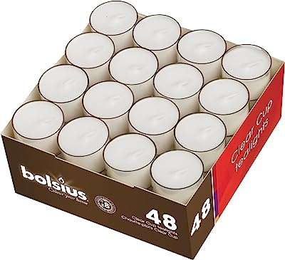 Bougies à thé originales polishius dans des supports transparents ensemble de 48 pièces combustion longue durée 8 heures non parfumées pour l'ambiance le dîner la fête maison de ́coration. Découvrez DIAYTAR COTE D'IVOIRE, votre partenaire en ligne pour des achats malins et économiques. Parcourez notre sélection discount de produits pour la maison, l'électroménager, l'informatique, la mode et les gadgets et trouvez les meilleures offres du marché. Profitez de la qualité à prix réduit dès aujourd'hui, grâce à notre boutique en ligne pratique et facile à utiliser.