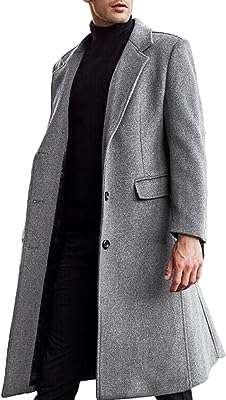 Trench décontracté pour hommes coupe ajustée col cranté manteau long à simple boutonnage avec poches. DIAYTAR COTE D'IVOIRE, la référence en matière de bonnes affaires en ligne ! Profitez de prix imbattables sur une large sélection de produits discount, allant des articles pour la maison à l'électroménager, en passant par l'informatique et les dernières tendances mode. Ne laissez pas passer nos offres exceptionnelles et économisez dès maintenant !