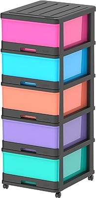 Armoire de rangement cosmoplast à 5 niveaux avec tiroirs et roulettes. DIAYTAR COTE D'IVOIRE, votre adresse incontournable pour des produits discount à portée de clic. Faites des économies sur vos achats en explorant notre large gamme d'articles variés, allant des produits de la maison aux gadgets dernier cri, sans oublier les équipements informatiques et les articles à la mode.
