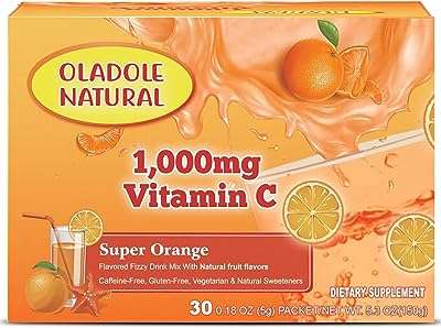 Poudre de boisson naturelle à la vitamine c oldell saveur d'orange. Parfaitement adapté aux chasseurs de bonnes affaires, DIAYTAR COTE D'IVOIRE  vous offre une expérience de shopping en ligne unique. Notre sélection abondante de produits discount, incluant des articles essentiels pour la maison, l'électroménager, l'informatique, la mode et les gadgets, garantit que vous trouverez ce que vous cherchez sans vous ruiner.