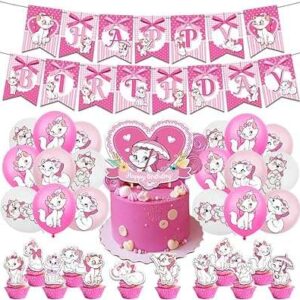 Décorations de fête d'anniversaire mary cat ballons joyeux anniversaire pour enfants avec bannière. Vous recherchez des produits discount à prix cassés ? DIAYTAR COTE D'IVOIRE  est là pour vous ! Découvrez notre catalogue en ligne et trouvez tout ce dont vous avez besoin, de l'électroménager aux articles pour la maison, en passant par l'informatique, la mode et les meilleurs gadgets du moment. Faites des économies sans compromettre votre style !