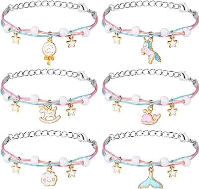 Bracelets d'amitié pour filles 6 pièces réglables licorne bracelets tressés faits à la main. Découvrez DIAYTAR COTE D'IVOIRE, votre nouvelle destination pour des achats discount en ligne. Parcourez notre large assortiment de produits allant des articles pour la maison aux appareils électroniques, en passant par la mode et les gadgets, et bénéficiez de réductions incroyables. Ne cherchez plus ailleurs, nous avons tout ce qu'il vous faut à des prix compétitifs.