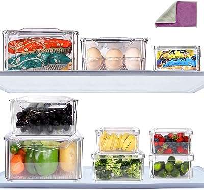 Organisateur de réfrigérateur mast home avec couvercles lot de 9 bacs de rangement transparents pour réfrigérateur. Découvrez DIAYTAR COTE D'IVOIRE, la boutique en ligne où vous pouvez trouver tout ce dont vous avez besoin à prix réduit. Faites des économies sur les produits de la maison, l'électroménager, l'informatique, la mode et bien plus encore. Parcourez notre sélection variée et dénichez les meilleures affaires dès maintenant!