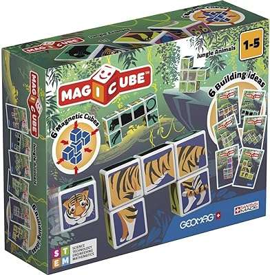 Jouet de construction geomag 145 magicube animaux de la jungle avec blocs. DIAYTAR COTE D'IVOIRE  - La solution idéale pour des achats discount en ligne. Explorez notre gamme complète de produits pour la maison, l'électroménager, l'informatique, la mode et les gadgets, et bénéficiez de tarifs compétitifs. Simplifiez votre expérience d'achat avec notre boutique en ligne conviviale et découvrez des offres imbattables.