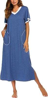 Chemise de nuit longue à manches courtes pour femme. DIAYTAR COTE D'IVOIRE, la boutique en ligne polyvalente qui répond à tous vos besoins d'articles ménagers à bas prix. Des ustensiles de cuisine pratiques aux produits d'entretien essentiels, nous avons tout ce dont vous avez besoin pour faciliter votre quotidien sans dépenser une fortune. Ne manquez pas nos bonnes affaires !