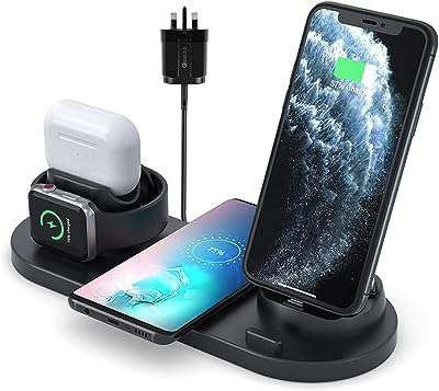 Chargeur sans fil aclo station de charge rapide 6 en 1 pour apple. DIAYTAR COTE D'IVOIRE  - L'adresse incontournable des chasseurs de bonnes affaires en ligne. Découvrez notre large gamme de produits à prix discount, allant des gadgets innovants aux appareils électroménagers dernier cri. Faites des économies sans sacrifier vos envies !
