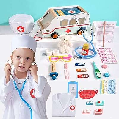 Mommy me doctor toys set pour les tout petits filles et garçons de 3. Ne payez pas plus cher pour les mêmes produits ailleurs ! DIAYTAR COTE D'IVOIRE  propose une large gamme de produits de qualité à des prix discount. Trouvez tout ce dont vous avez besoin, des appareils ménagers aux gadgets dernier cri, et économisez de l'argent sans compromettre la qualité.