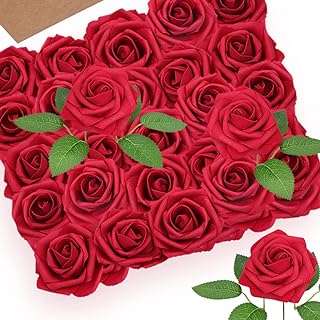25 fausses roses rouges par nokzoom de simulation artificielles fleurs en éponge avec tiges. Découvrez DIAYTAR COTE D'IVOIRE  et préparez-vous à vivre l'expérience d'achat en ligne ultime. Notre boutique propose une gamme complète de produits discount, de la maison aux appareils électroniques, en passant par la mode, offrant ainsi des solutions abordables pour tous vos besoins.