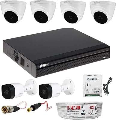 Kit de caméra de vidéosurveillance filaire dahua 2mp full hd (2mp4dome2bullet). Visitez DIAYTAR COTE D'IVOIRE  et profitez de notre sélection exceptionnelle de produits discount. Que vous recherchiez des articles pour la maison, de l'électroménager, de l'informatique ou de la mode, notre boutique en ligne vous offre des produits de qualité à prix réduit, sans compromis sur la satisfaction du client.