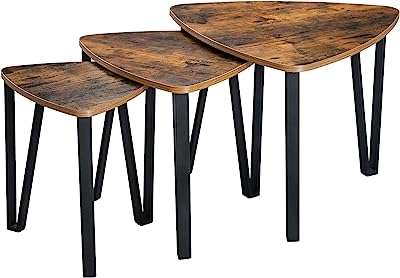 Table basse gigogne industrielle vassagel ensemble de 3 tables d'appoint de salon empilables durables et faciles. Explorez DIAYTAR COTE D'IVOIRE  et découvrez un monde de produits discount passionnants. Que vous recherchiez des appareils électroménagers efficaces, des vêtements stylés ou des gadgets innovants, notre boutique en ligne dispose de tout cela et bien plus encore.  Profitez d'une expérience shopping unique tout en faisant des économies énormes chez nous !