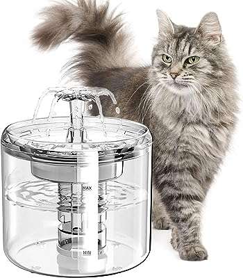 Fontaine d'eau pour chat 88oz 26l distributeur transparent pour animaux de compagnie avec pompe. DIAYTAR COTE D'IVOIRE  - L'adresse incontournable des chasseurs de bonnes affaires en ligne. Découvrez notre large gamme de produits à prix discount, allant des gadgets innovants aux appareils électroménagers dernier cri. Faites des économies sans sacrifier vos envies !