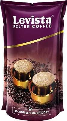 Café filtre levista (500 gms) (80 % café 20 chicorée). DIAYTAR COTE D'IVOIRE vous offre toutes les bonnes affaires sur un seul site. Découvrez notre sélection de produits discount pour la maison, l'électroménager, l'informatique et la mode. Bénéficiez de nos prix imbattables et trouvez les articles de qualité que vous recherchez, sans vous ruiner !