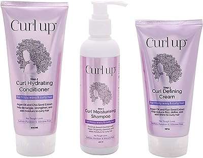 Coffret de soins pour cheveux bouclés curl up (lot de 3). DIAYTAR COTE D'IVOIRE  - votre guichet unique en ligne pour des produits discount irrésistibles. Parcourez notre large éventail de gadgets innovants, d'équipements ménagers pratiques et de vêtements tendance à prix cassés. Ne manquez pas cette opportunité de faire de bonnes affaires et de réaliser des économies considérables.