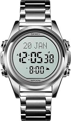 Montre numérique avec boussole de prière calendrier hijri marque pages sélection de ville date et semaine. DIAYTAR COTE D'IVOIRE, la boutique en ligne qui allie qualité et prix réduits. Parcourez notre sélection de produits discount, de la maison à l'électroménager en passant par l'informatique, la mode et les gadgets, et profitez de bonnes affaires sans compromettre votre budget !