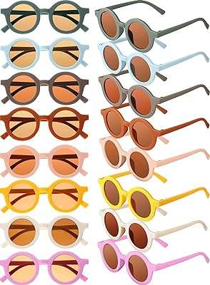 16 paires de lunettes de soleil pour enfants jolies rondes enfants. La boutique en ligne DIAYTAR COTE D'IVOIRE  propose une large gamme de produits discount pour répondre à tous vos besoins. Obtenez les dernières innovations technologiques, les indispensables pour votre maison et une sélection de vêtements à la mode, le tout à des prix avantageux. Parcourez notre catalogue et profitez de réductions exceptionnelles !