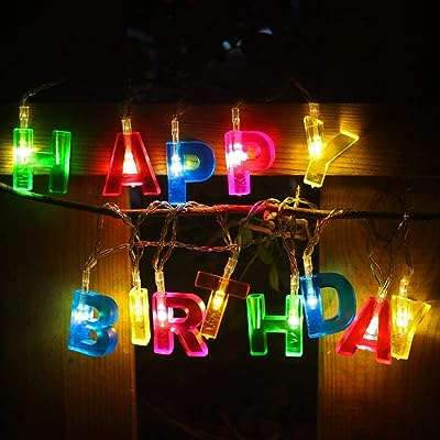 Accessoires de fête lumières joyeux anniversaire 13 lumières led à. Découvrez DIAYTAR COTE D'IVOIRE  et préparez-vous à vivre l'expérience d'achat en ligne ultime. Notre boutique propose une gamme complète de produits discount, de la maison aux appareils électroniques, en passant par la mode, offrant ainsi des solutions abordables pour tous vos besoins.