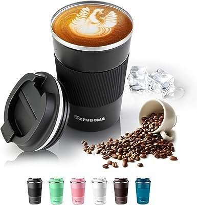 Tasse à café de voyage en acier inoxydable isolée sous vide. DIAYTAR COTE D'IVOIRE  - votre guichet unique pour des trouvailles discount dans tous les domaines ! Découvrez notre collection riche et variée de produits, allant de l'électroménager pratique à l'informatique performante en passant par la mode. Faites des économies considérables sur des articles de qualité, sans compromettre votre style ou vos besoins essentiels. Choisissez la commodité de nos options de livraison rapides et profitez d'une expérience de magasinage en ligne sans tracas dès aujourd'hui !