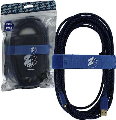 Câble de charge tressé plaqué or zedlabs 5m pour manette sony. Économisez tout en vous faisant plaisir grâce à DIAYTAR COTE D'IVOIRE, votre boutique en ligne généraliste. Notre large gamme de produits, allant de la décoration de maison aux gadgets dernier cri, en passant par la mode et l'électroménager, vous permettra de trouver ce que vous désirez à prix réduits.