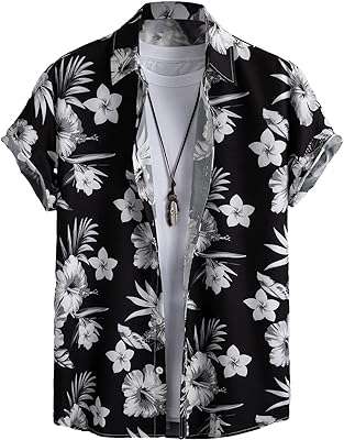 Chemise florale geoglitter pour hommes à manches courtes et col boutonné sur le devant. Ne dépensez pas une fortune pour obtenir ce que vous désirez ! Découvrez DIAYTAR COTE D'IVOIRE, votre boutique en ligne de référence pour des produits de qualité, allant de l'électroménager aux accessoires de mode, à des prix défiant toute concurrence.