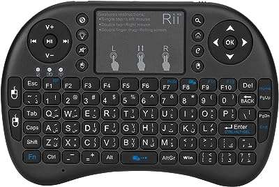 Clavier sans fil [disposition arabe] mini clavier rii i8+ avec pavé tactile et qwerty. DIAYTAR COTE D'IVOIRE  is your go-to online store for incredible discounts on a wide array of products. From practical home appliances to high-performance electronics, stylish fashion finds, and innovative gadgets, our store offers unbeatable deals that ensure your shopping experience is both affordable and enjoyable.