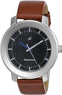 Montre à quartz analogique fasttrack avec bracelet en cuir marron pour garçons. DIAYTAR COTE D'IVOIRE  - La boutique en ligne discount incontournable pour tous vos besoins. Explorez notre vaste catalogue de produits, comprenant des articles pour la maison, l'électroménager, l'informatique et la mode, tous à des prix défiant toute concurrence.