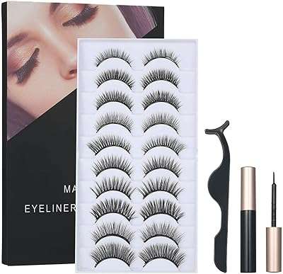Ensemble de cils magnétiques avec eye liner liquide magnétique 10 paires de faux noirs pour outils. DIAYTAR COTE D'IVOIRE  - La boutique en ligne où qualité et discount se rencontrent. Parcourez notre vaste catalogue et trouvez tout ce dont vous avez besoin, de l'électroménager moderne à la dernière mode tendance. Ne sacrifiez pas votre budget pour obtenir des produits de qualité !
