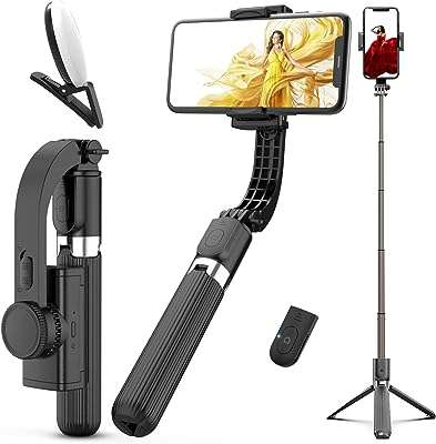 Stabilisateur de cardan de téléphone perche à selfie bluetooth trépied anti secouement support pour téléphone. DIAYTAR COTE D'IVOIRE  : votre boutique en ligne discount préférée ! Faites des économies sur des articles essentiels pour votre vie quotidienne, de l'électroménager à l'informatique en passant par la mode et les gadgets. Ne cherchez plus, les meilleurs prix sont chez nous !